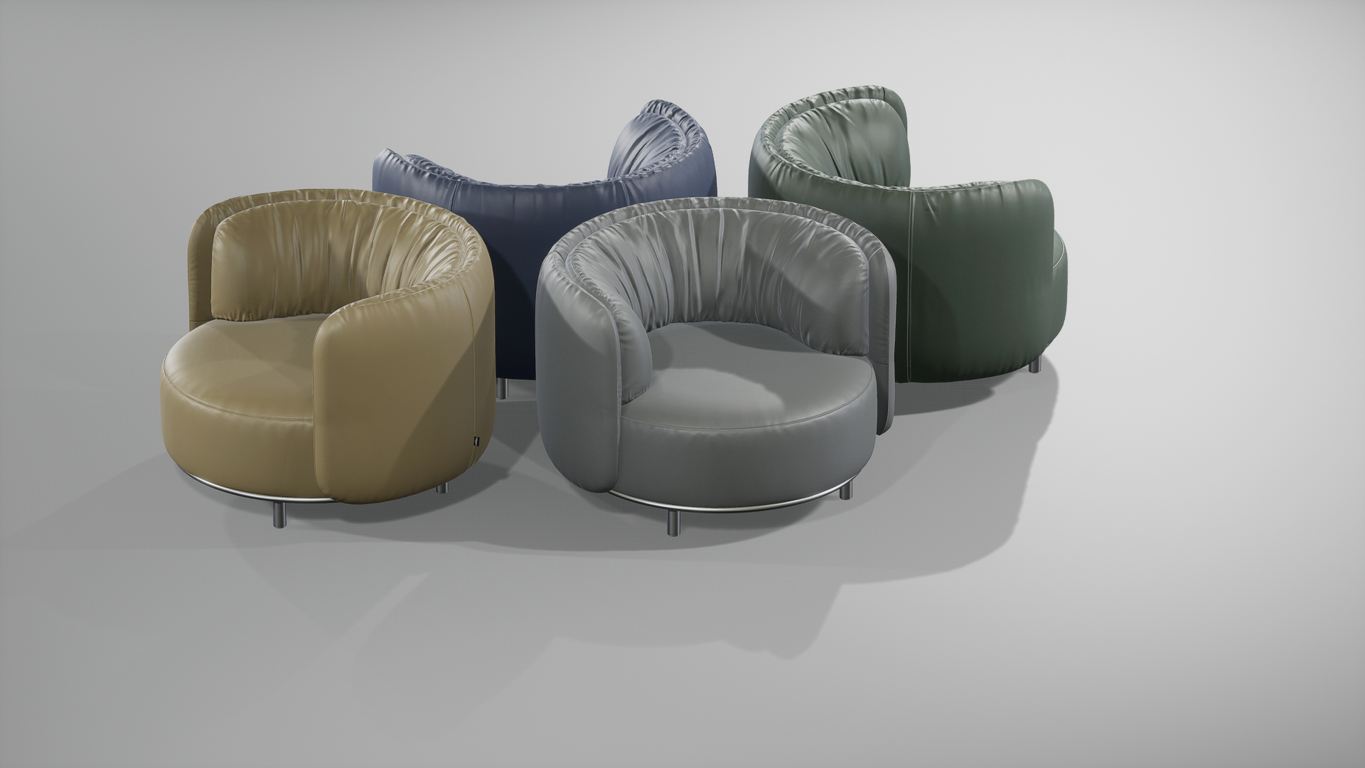 Natuzzi Wave Armchair 3D model - TurboSquid 1753981