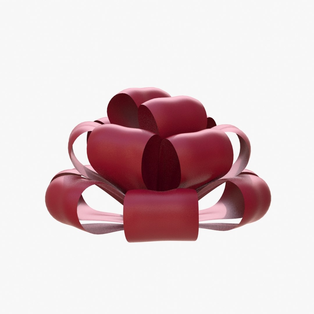 3d Christmas Bows Model