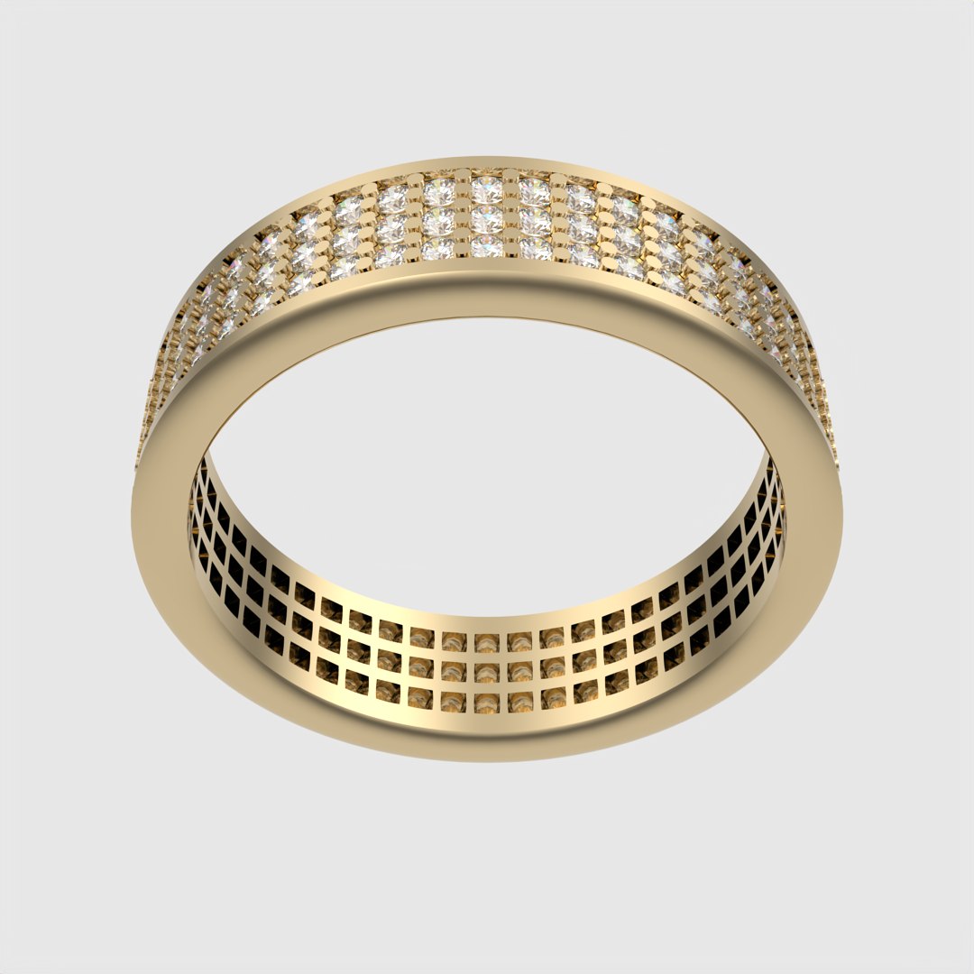 Dazzling Grid Pave Ring JDBCo 3D Model - TurboSquid 2344448