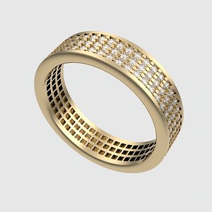 Dazzling Grid Pave Ring JDBCo