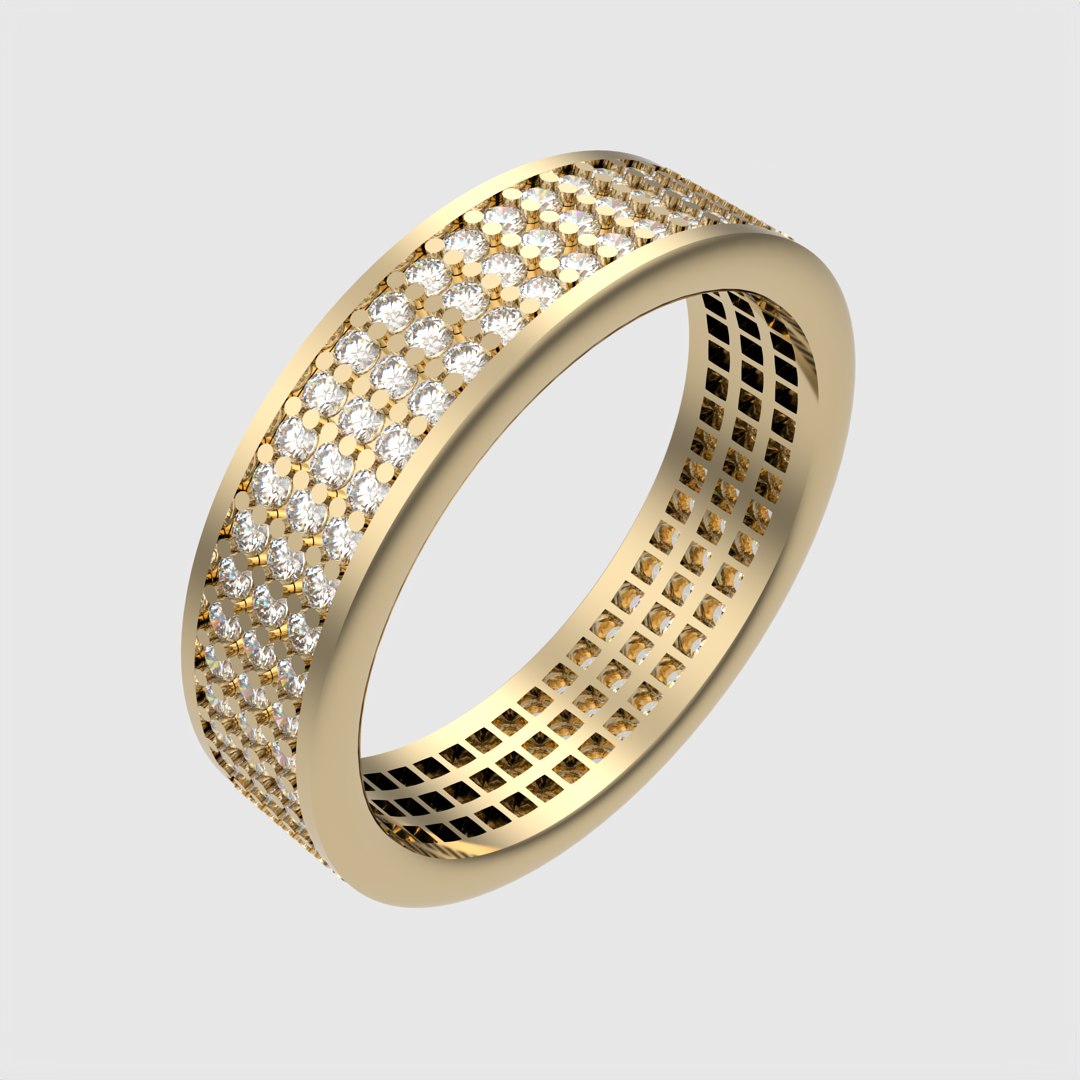 Dazzling Grid Pave Ring JDBCo 3D Model - TurboSquid 2344448