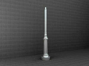 antique street lamp 3d model