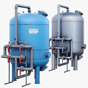 Industrial Water Filter Bundle Realtime 3D
