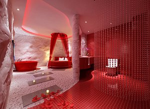 3D bedroom interiors