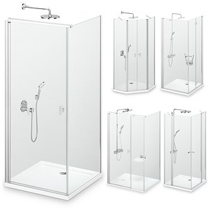 3D Radaway Nes Brushed Nickel Shower 4