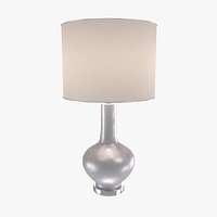 Table Lamp (Natural Shell  Abajor Modern  - Model 012)
