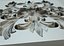 Flower with leaves - silicone or plaster mold for  printer