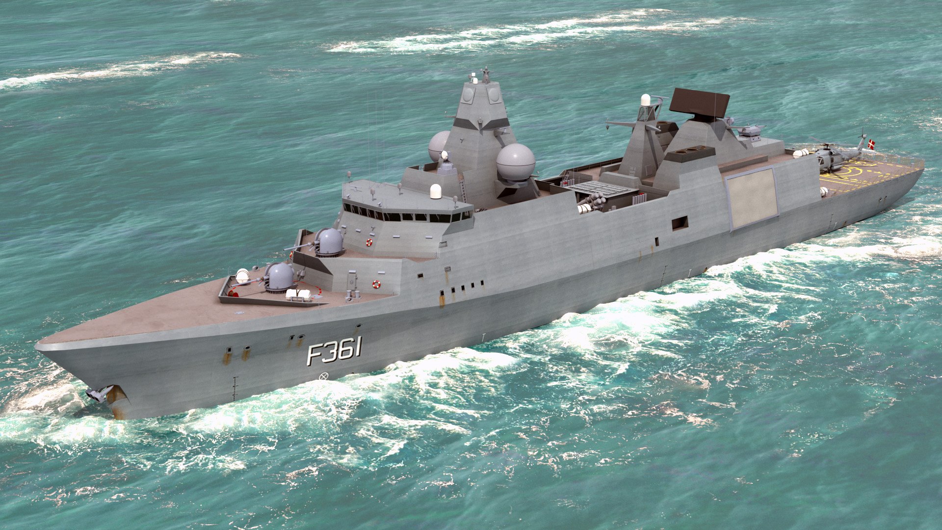 Huitfeldt frigate mh-60 iver 3D model - TurboSquid 1647528