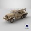 3D Heavy Wrecker Crane Beige Used model
