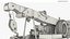 3D Heavy Wrecker Crane Beige Used model