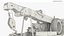 3D Heavy Wrecker Crane Beige Used model
