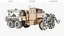 3D Heavy Wrecker Crane Beige Used model