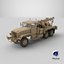 3D Heavy Wrecker Crane Beige Used model