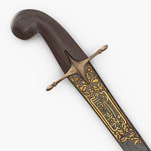 ottoman sword 3D model