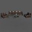 Altes Sofa und Sessel