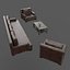 Altes Sofa und Sessel