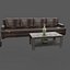 Altes Sofa und Sessel
