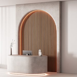 628 office furniture 54 reception desk 34 CORONA 2019 3D model