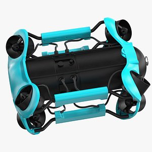 Professional Underwater Drone Rigged for Cinema 4D