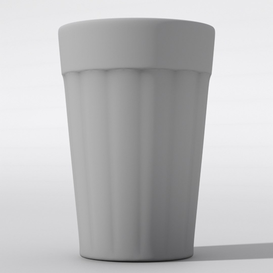 3D Glass Cup Copo Americano - TurboSquid 1351159