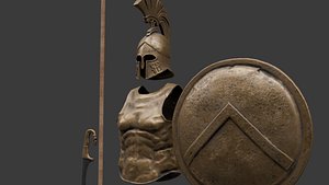 3D model Ancient Greek Warrior