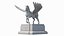 Pegasus Marble Sculpture with Spread Wings