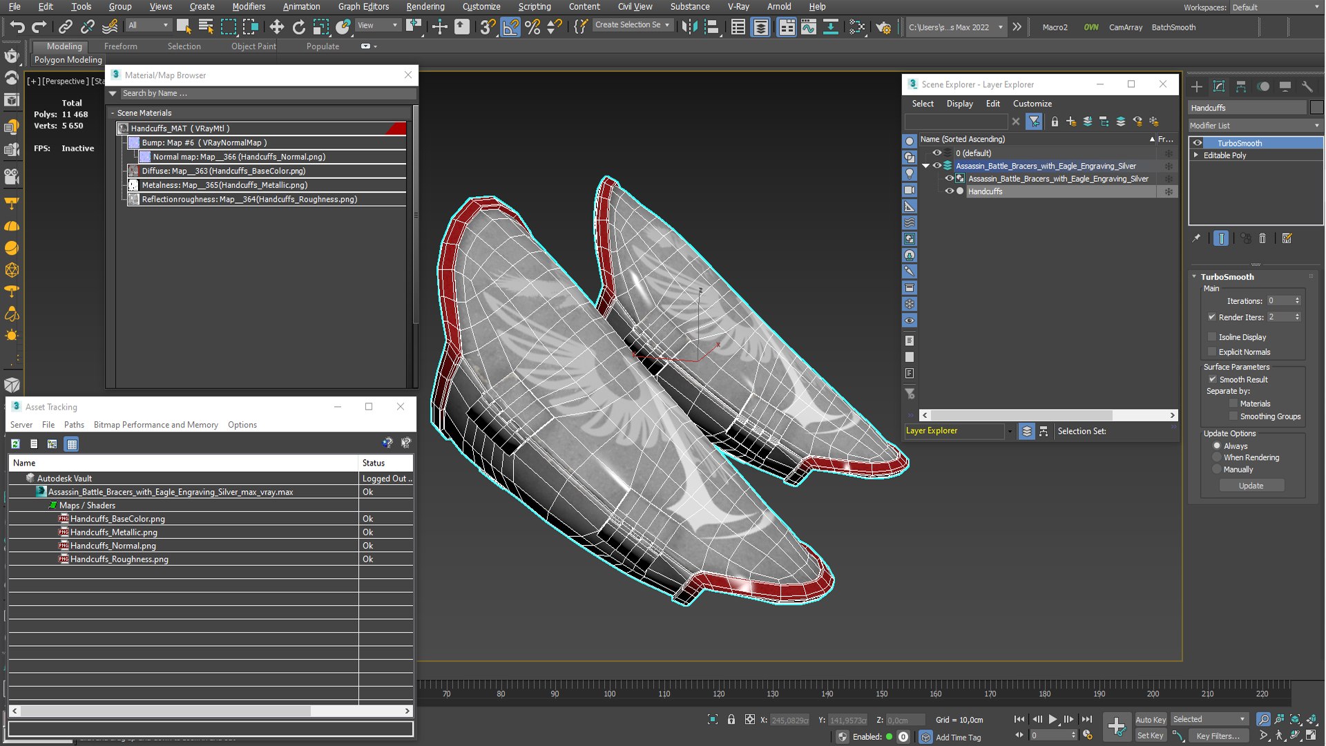 Assassin Battle Bracers with Eagle Engraving Silver 3D https://p.turbosquid.com/ts-thumb/50/teDuEw/4C/assassin_battle_bracers_with_eagle_engraving_silver_012/jpg/1760660044/1920x1080/fit_q87/be1ce4223c3e161790dc2cc082cba834fb1907a5/assassin_battle_bracers_with_eagle_engraving_silver_012.jpg