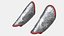 Assassin Battle Bracers with Eagle Engraving Silver