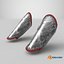 Assassin Battle Bracers with Eagle Engraving Silver