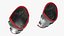 Assassin Battle Bracers with Eagle Engraving Silver