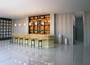 bar tavern taproom 3D model