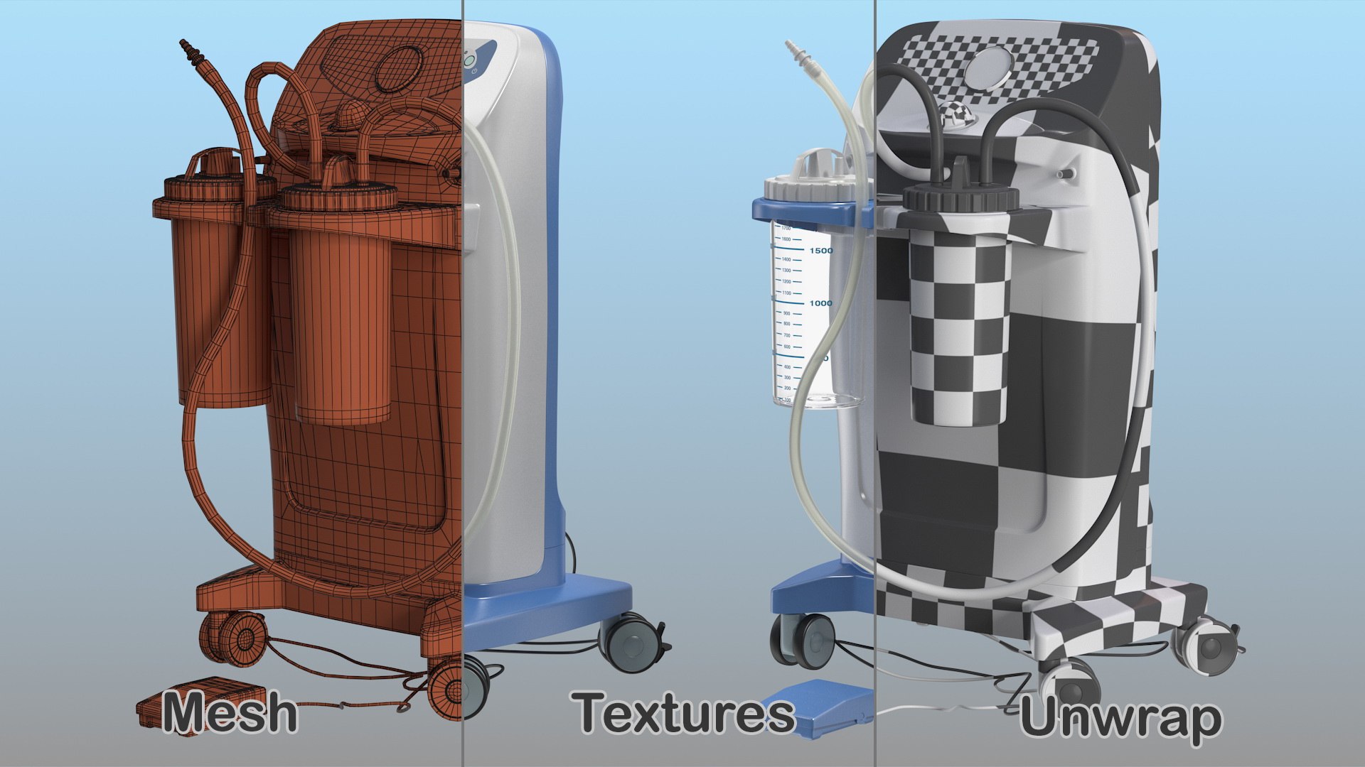 3D electric surgical suction pump model https://p.turbosquid.com/ts-thumb/50/xtIGu5/0RPmWkhk/electricsurgicalsuctionpumpmb3dmodel015/jpg/1602671326/1920x1080/fit_q87/1c6715b42ac93e43811292a157806537c4d09e48/electricsurgicalsuctionpumpmb3dmodel015.jpg