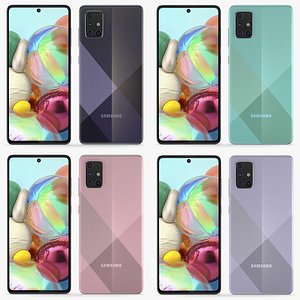 colors samsung galaxy a71 3D model