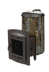 Sauna Stove Atmosphere XL lamellas jade 3D