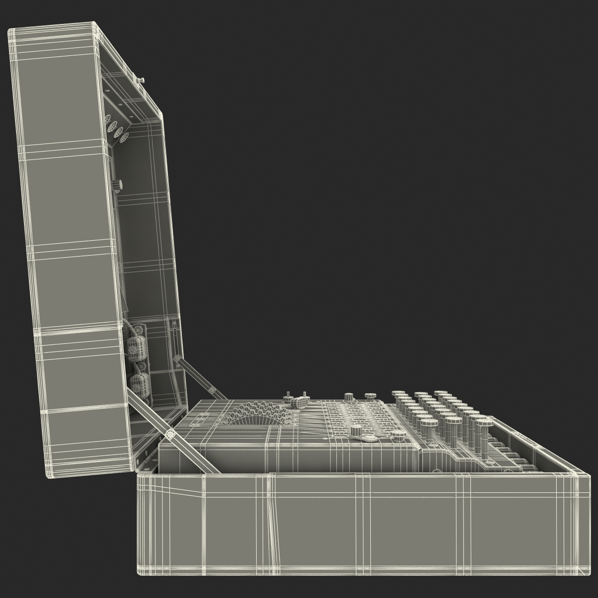 3d encryption machine military model