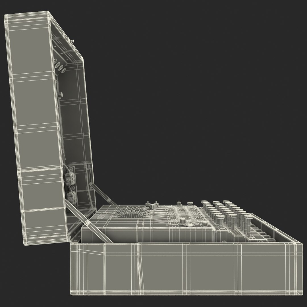3d encryption machine military model