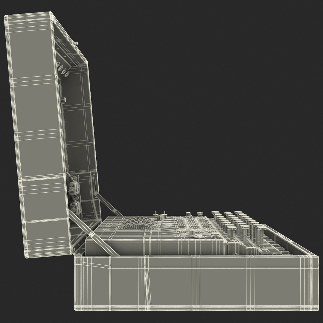 3d encryption machine military model