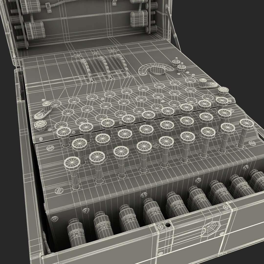 3d Encryption Machine Military Model