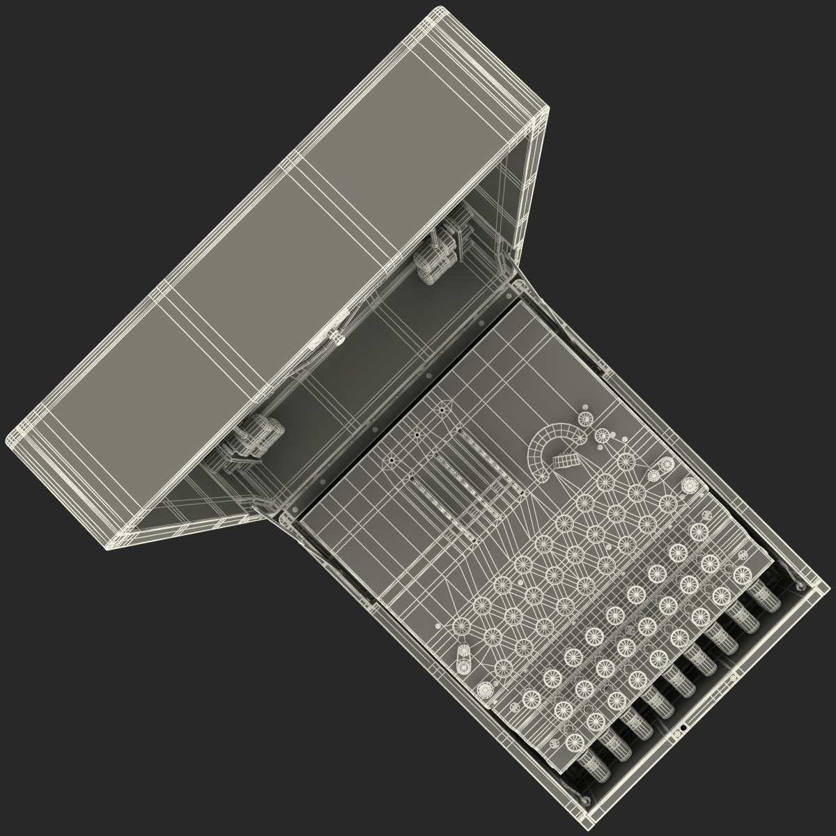 3d encryption machine military model