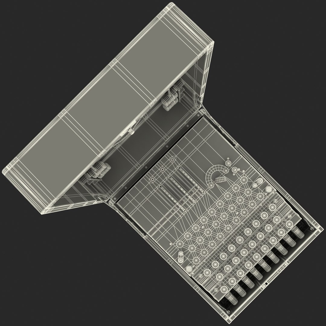 3d encryption machine military model