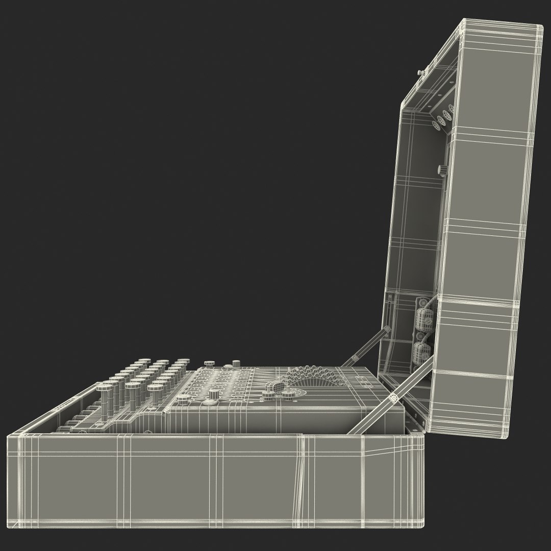 3d encryption machine military model