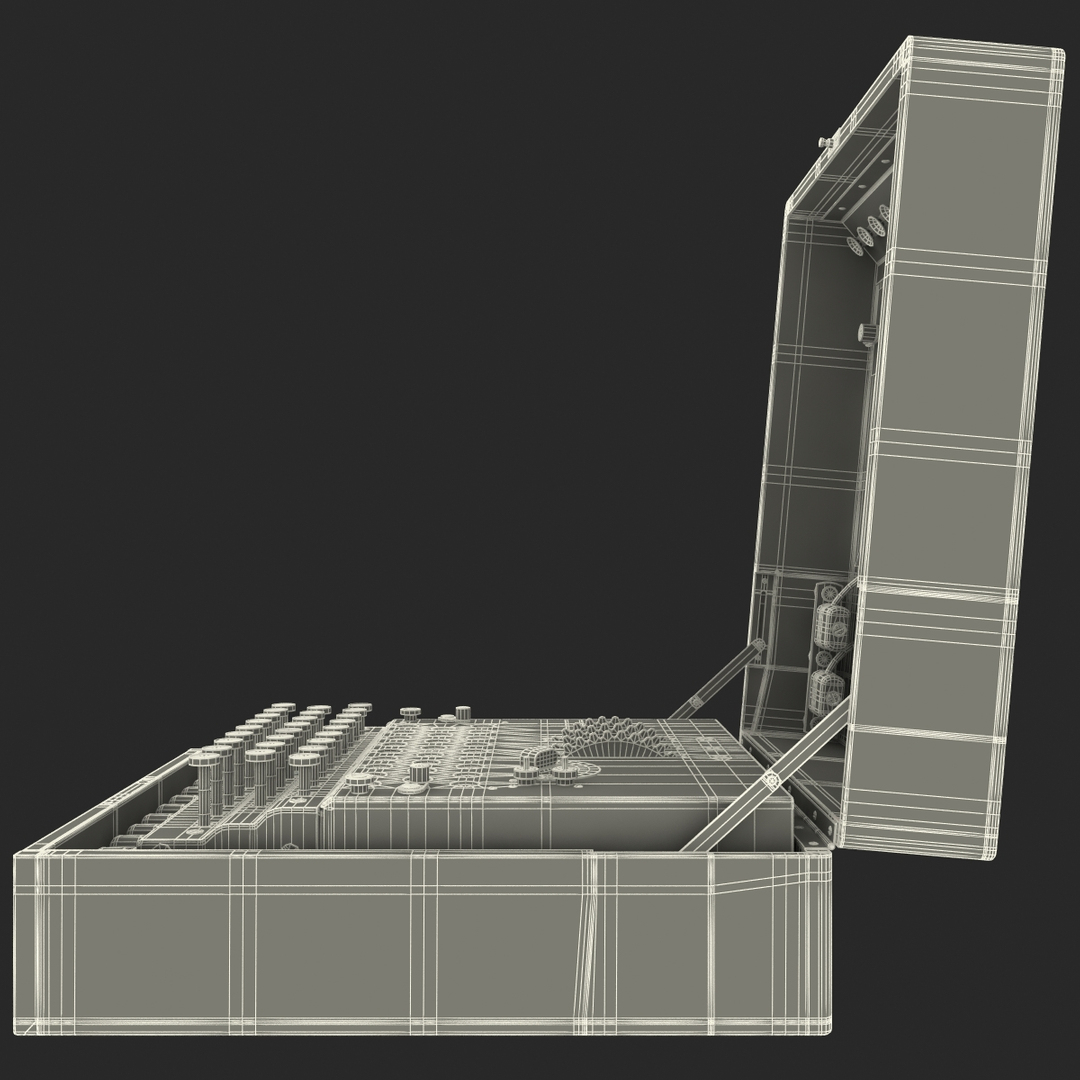3d encryption machine military model