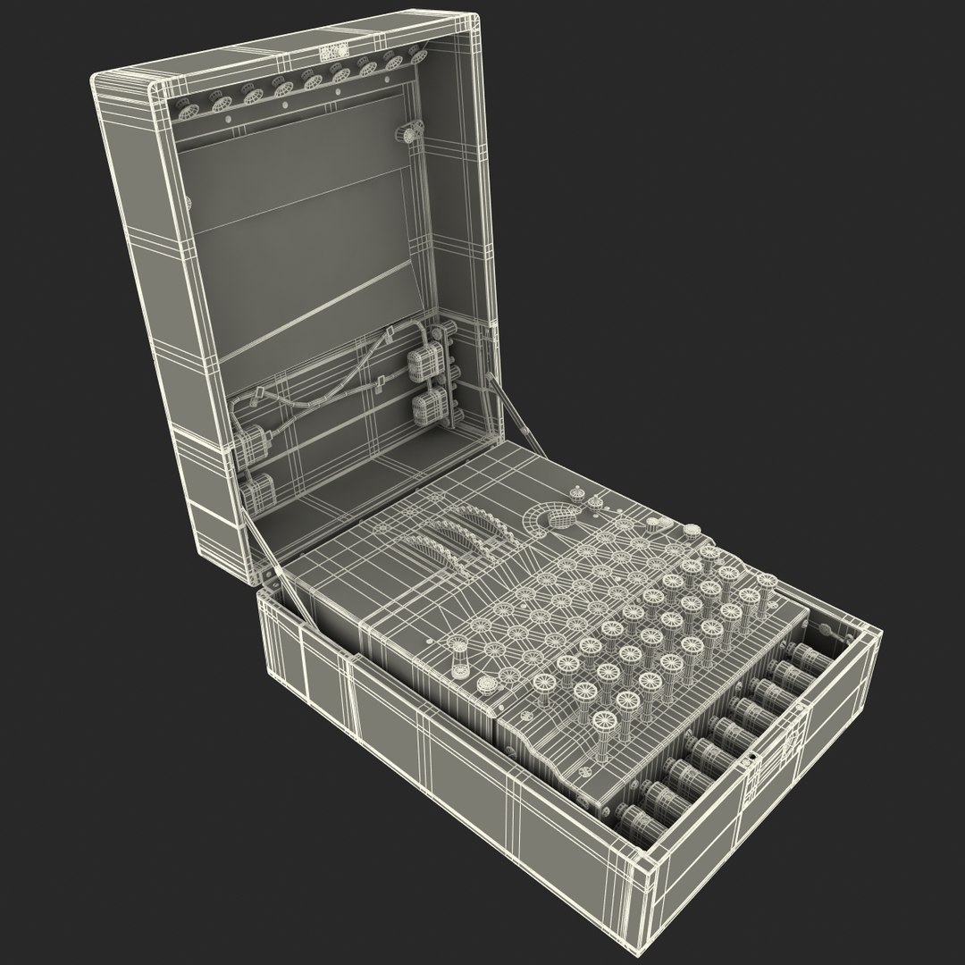 3d Encryption Machine Military Model