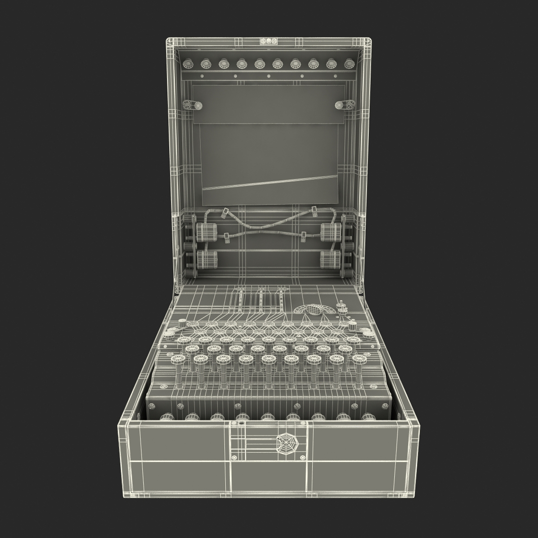 3d Encryption Machine Military Model