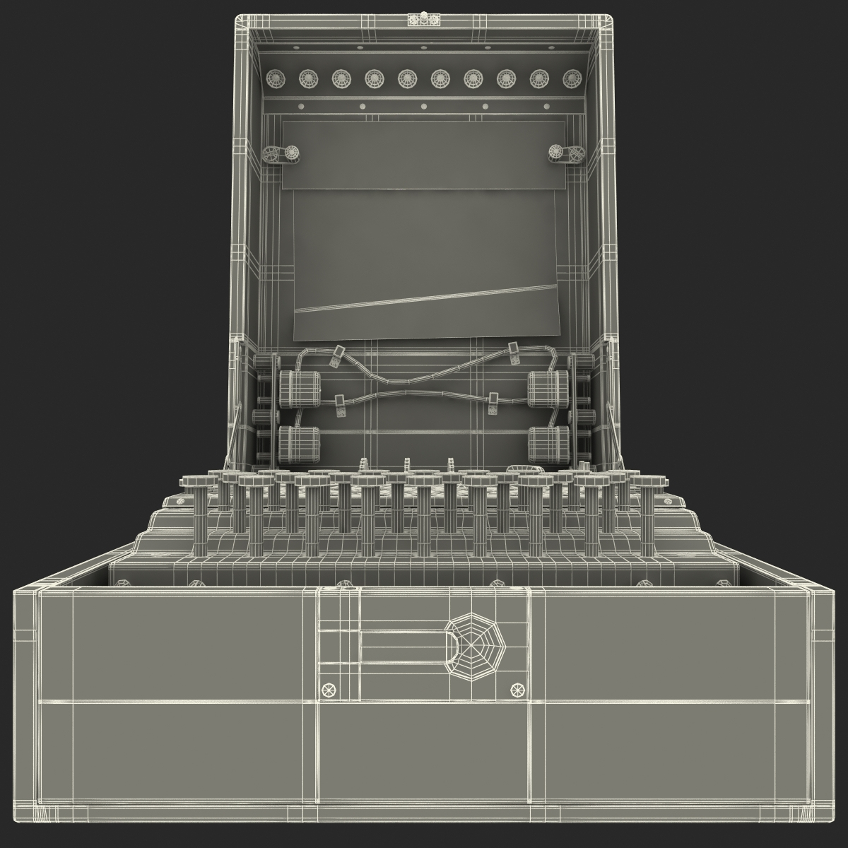 3d encryption machine military model