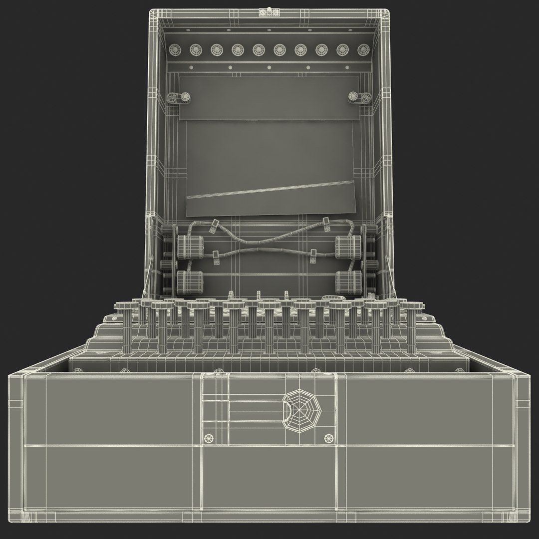 3d encryption machine military model