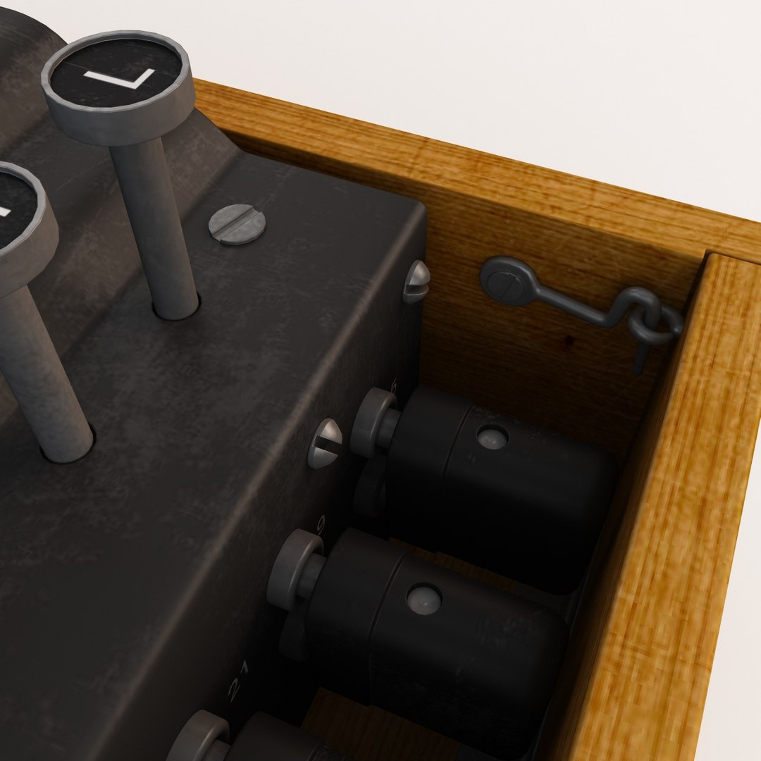 3d encryption machine military model