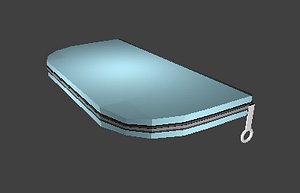 3D wallet zipper coin model