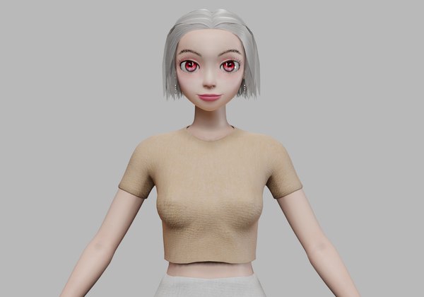 3D model teen young girl V27773