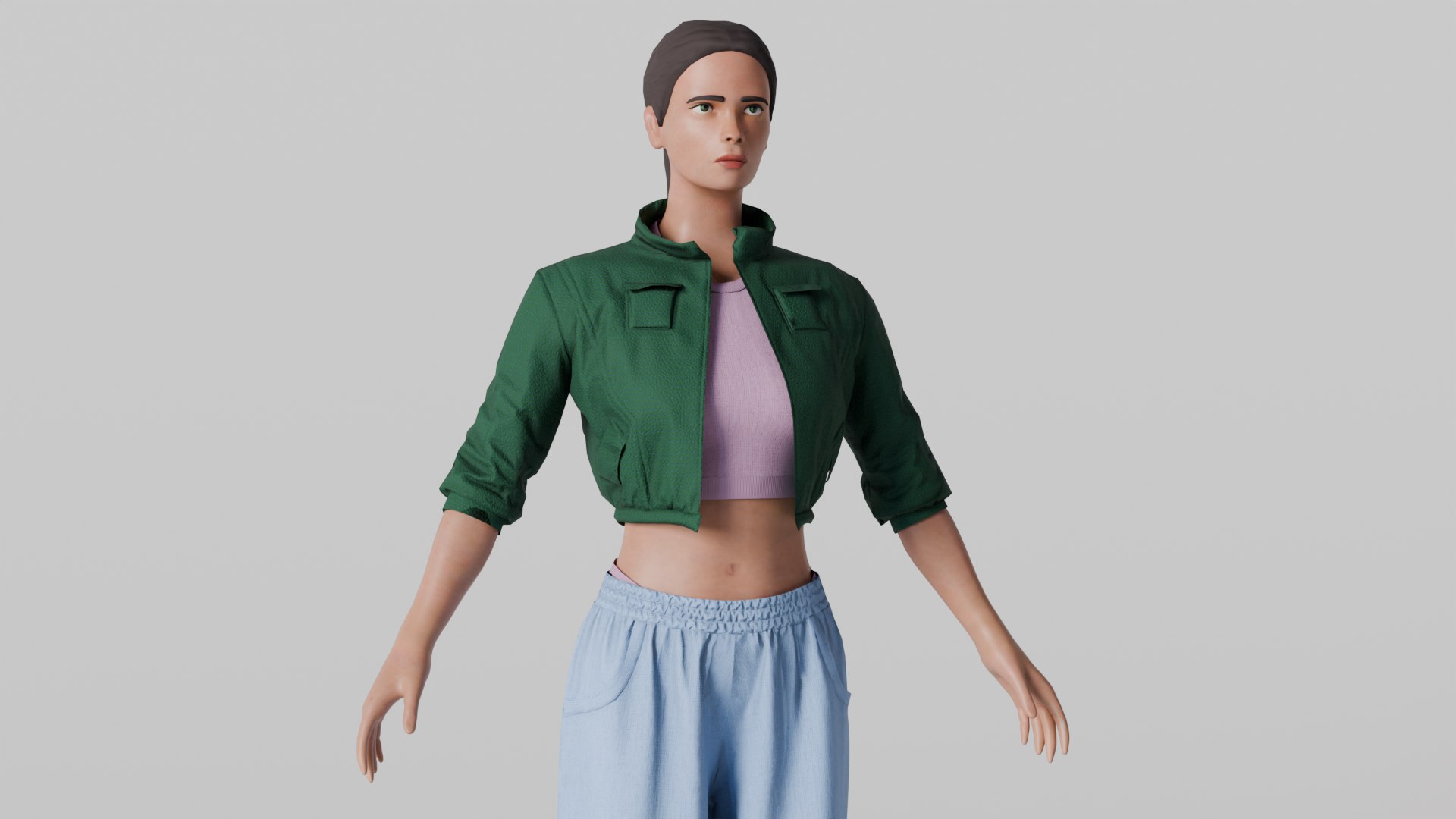 Gameready Girl Model - TurboSquid 2290535